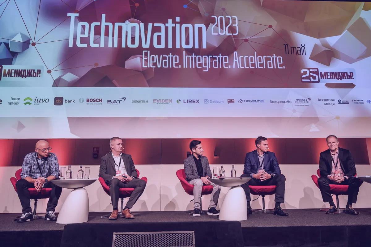 Radoslav on a panel at Technovation